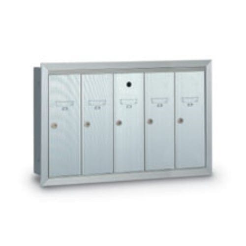 CAD Drawings American Postal Manufacturing Co. 5-Door Recessed Vertical Mailbox